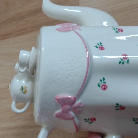 Price Kensington Tea for Two in Pink Hand Painted made in England Vintage - Picture 7 of 8